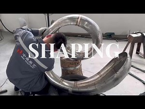 Stainless Steel Panel Shaping During Sculpture Fabrication