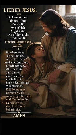 Wenn ich Angst habe... Ein Gebet für Kinder und ihre Sorgen