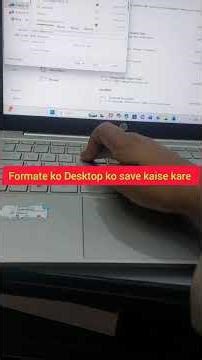 Formate ko Desktop pe Save kaise kare. #computer #How to save formate on the desktop .