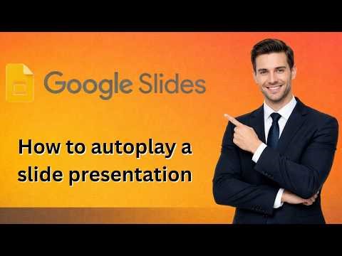 How to autoplay a slide presentation in google slides (Latest Update)