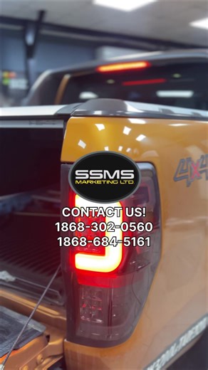 Ford ranger T8 Led tail lamps suppled an installed ... tram ssms | SSMS Marketing Ltd
