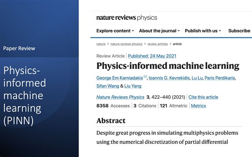 Physics-informed machine learning