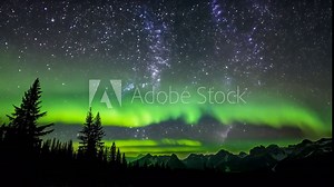 stunning realtime video captures aurora borealis illuminating skies wideangle lens real realistic action light star sky
