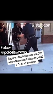 North Charleston, SC🚔 #police #crime #cops #policeofficer #news #lawenforcement #crimenews #criminology #crimeprevention #charleston •Reports of a disturbance at a CVS where the suspect allegedly pulled a 🔪on an employee. •The suspect resisted arrest. •Obnoxious witnesses unhelpfully berated police officers🤮 *Dude was charged with third-degree assault and breach of peace. | Police.Law.News