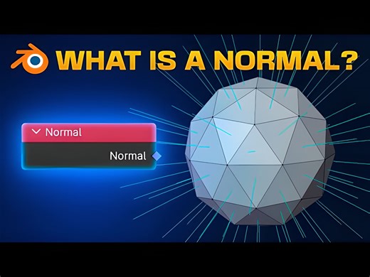 【中字】Blender 4.0几何节点教程： Normal节点 是什么以及如何使用它