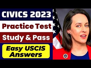 Practice and Pass the U.S. Citizenship Test 2023, 100 Civics, Interview, Ciudadania, US Citizen, 36