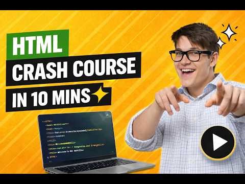 Learn HTML in 10 Minutes 🚀 | Build Your First Web Page (Beginner Friendly)