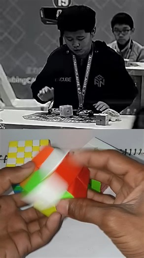 Ziyu Ye Break 2x2 Cube World Record [0.39]😱 #rubikscube #shorts #viral