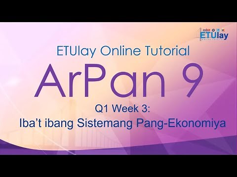 Iba't-ibang Sistemang Pang Ekonomiya || Araling Panlipunan 9 || Quarter 1 Week 3