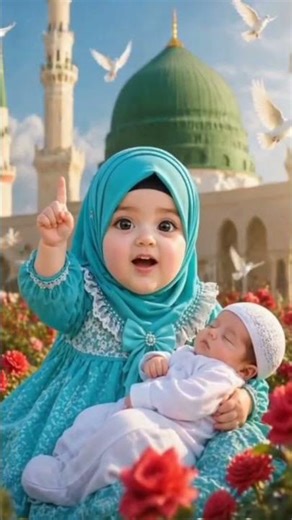 la ilaha illallah Muhammadur rasulullah #cutebaby #islamicbaby #viralshorts