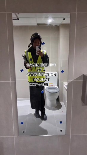 Let’s make sure this building project is on time, on budget and well organised… Sarah is a construction project manager and heres what a day in the life of her job looks like. #ProjectManager #ConstructionManager #DayInTheLife #DITL