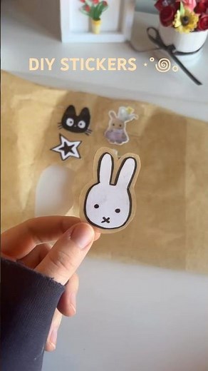 Easy and Cool way to make Stickers at Home ❤️ (for free) #diyideas #diystickers