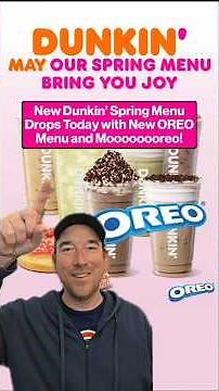 The Spring Dunkin' Menu is HERE with OREO, Dirty Sodas, & More 👀🍩 #dunkin #coffee