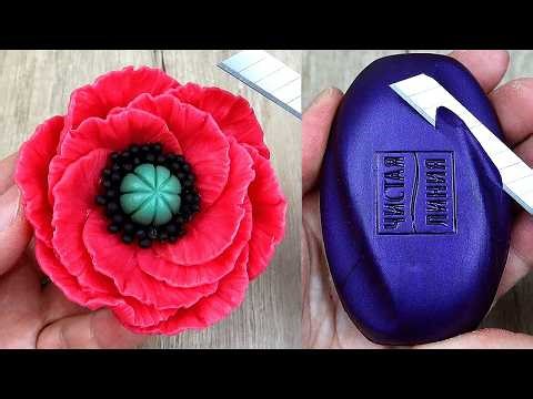Relaxing Soap Cutting and Carving ASMR. Satisfying videos. LIVE-1719