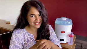 LuvLap Elite 4-in-1 Electric Steam Sterilizer - Multitasking Mamas need the best support they can get 💪🏼 Meet the LuvLap 4 in 1 Elite Multipurpose Steam steriliser that not only has you prepared with the baby’s bottles & accessories but also steams, thaws the baby’s food/milk and can also boil eggs! At least now Mama Can get some me time! 😃 #momswithluvlap #motherhood #support #momlife #baby #luvlap #sterilizer | Sameera Reddy