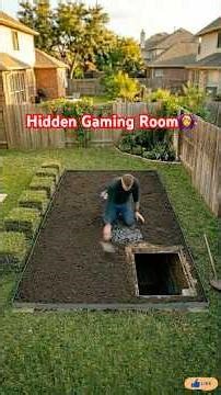 Hidden Underground Gaming Room in My Lawn 😱