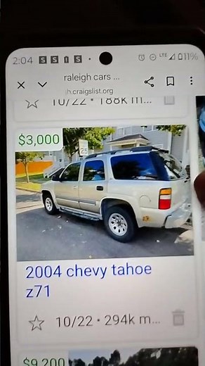 2004 Chevy Tahoe 294k 3,000 nice suv