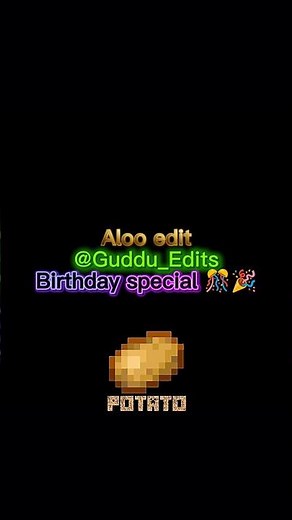 Aloo edit (Birthday special 🎉🎊) | Minecraft | song: Montagem Rugada