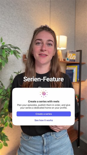 Instagram testet gerade ein neues Feature – und ich glaube, Creator werden es lieben. 👀 Mit dem neuen Series-Feature kannst Du mehrere Reels zu einer zusammenhängenden Serie verbinden. ✨ Dein Publikum kann sich so direkt die nächste Folge anschauen. Fast wie bei einer Serie auf Netflix. 🍿 Das könnte dafür sorgen, dass Menschen länger auf Deinem Profil bleiben, mehr von Deinen Inhalten anschauen und Dir am Ende vielleicht sogar folgen. Wenn das Feature ausgerollt wird, könnten wiederkehrende Fo