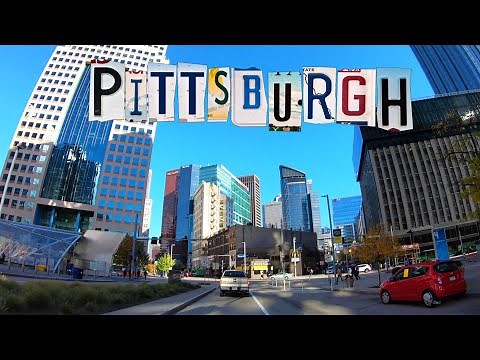 Pittsburgh 4k - Driving Downtown - Pennsylvania, USA