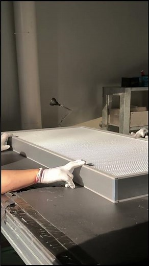 Each HEPA filter undergoes a rigorous integrity test before delivery.#amorair #airfilter #HEPAfilter