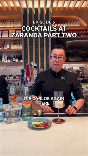 H Town Restaurant Group on Instagram: "Episode 5: Cocktails at Zaranda — Part Two 🍸 At Zaranda in Downtown Houston, our cocktail program continues exploring Las Californias through flavors shaped by culture, history, and place. In this episode, Carlos, our Bar Manager, shares three cocktails—each tied to a different influence found throughout Las Californias. 🌿 G&T de la Tierra Inspired by Spanish influence Sun-dried tomato–infused gin, sotol, lemon, lychee–bianco vermouth–juniper berry ice cu