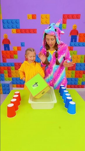 🎉 Cup Stacking Dice Challenge! 🥤 #shorts #fun