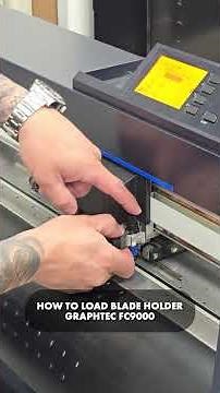 Plotter Series: How to Load Blade Holder on the Graphtec FC9000 | XPEL Setup #PPFInstall