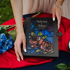 Stained Glass Memory Box: Medieval Wedding Keepsake Book - Etsy