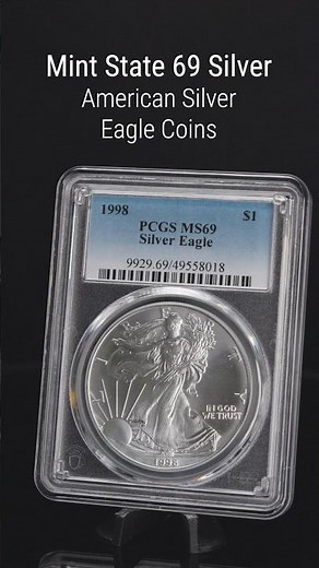 We Love Silver Eagle Coins! SD Bullion Has A Variety Of Graded U.S. Mint Silver! #silvereagle #coins