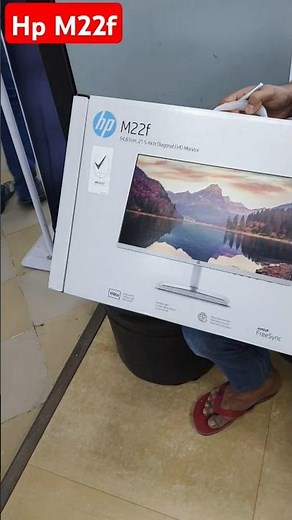 Hp M22f Monitor Unboxing 🔥 #hp #monitor #fhd1080p #hpmonitor #shorts #viralshorts