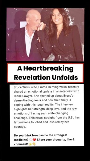 Bruce Willis Wife Breaks Silence on His Dementia Diagnosis | Emotional Interview