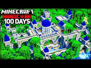 I Survived 100 Days in a JUNGLE ONLY World in Minecraft Hardcore