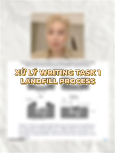 Hướng dẫn IELTS Writing Task 1 - Landfill process #nguyenhoanghuy #ielts