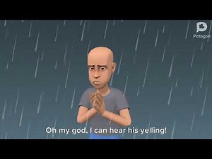 Classic Caillou walks outside during a thunderstorm/grounded s1 ep12