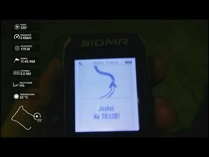 Sigma ROX 7 / 11 GPS projektowanie trasy, import oraz prezentacja w terenie