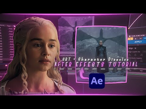 How to Create CRT Effect + Character Dissolve Transition in After Effects ( Easy Tutorial )