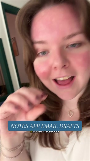 Notes app email drafts 🫡🫡🫡