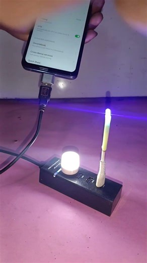 mini USB light science experiment OTG with mini science world @Mini_science_world