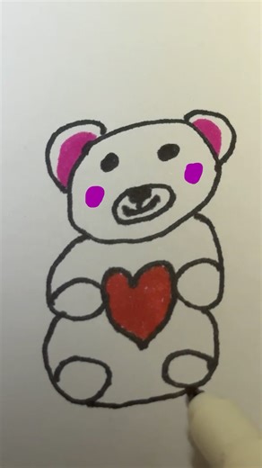 🧸Cute Bear Sketch #bear#cutebear#drawing#sketch#art#shorts#youtubeshorts#cute#artshorts#bearart#ai