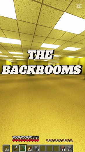 Exploring The Backrooms in Minecraft Gameplay