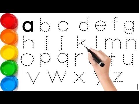 Small letter Alfabet abcdef , Easy Draw and Paint Alphabet A to z, kids learning video @AritriArts