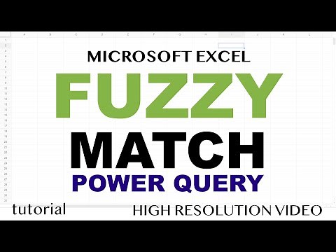 Excel - Match Closest Partial, Misspelled Text Value - Fuzzy Match Lookup in Power Query