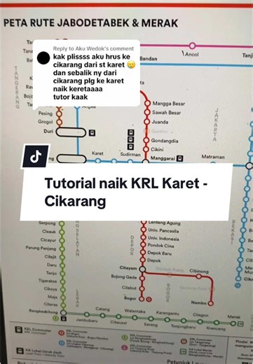 Tutorial Naik KRL dari Karet ke Cikarang