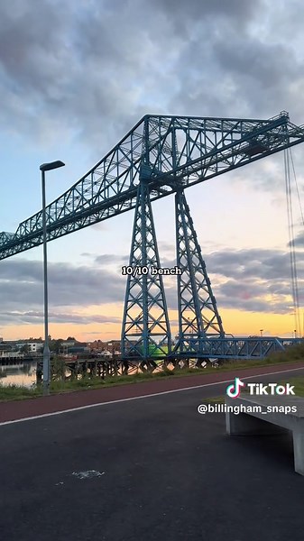 Stunning Tees Transporter Bridge Sunset Views
