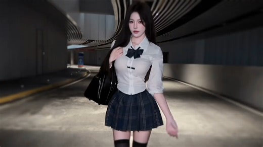 1234！ #JK走拍主打一个节奏感 jk少女#无敌jk妹#氛围感
