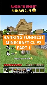 Ranking the Funniest Minecraft Clips😭😂 #funny #minecraft
