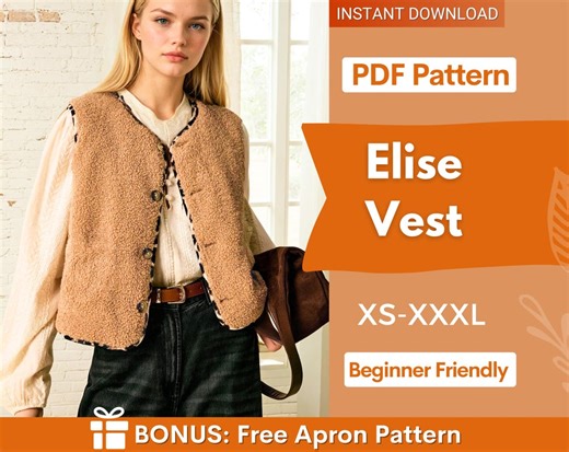 Teddy Vest Sewing Pattern | Top Pattern | Vest Pattern | Top Sewing Pattern | Women Sewing Patterns | Teddy Vest Women Pattern - Etsy Canada