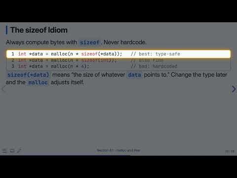 8.1 malloc and free — Programming Fluency in C