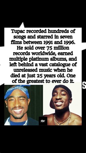 Tupac’s Insane Legacy: Hundreds of Songs, 75M+ Records Sold, Died at 25 😔🔥 #2pac #shorts